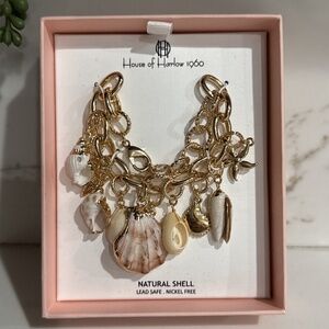 House Of Harlow Natural Shell Bracelet